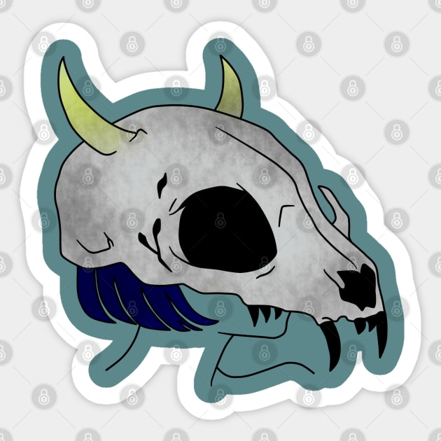 skull Sticker by amenij